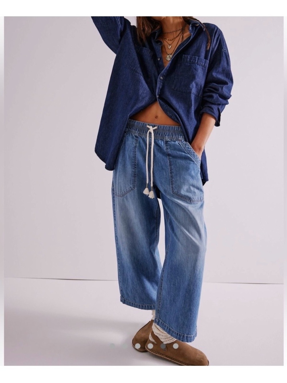 NWT Free People We The Free Easy Peasy Pull on jeans - M